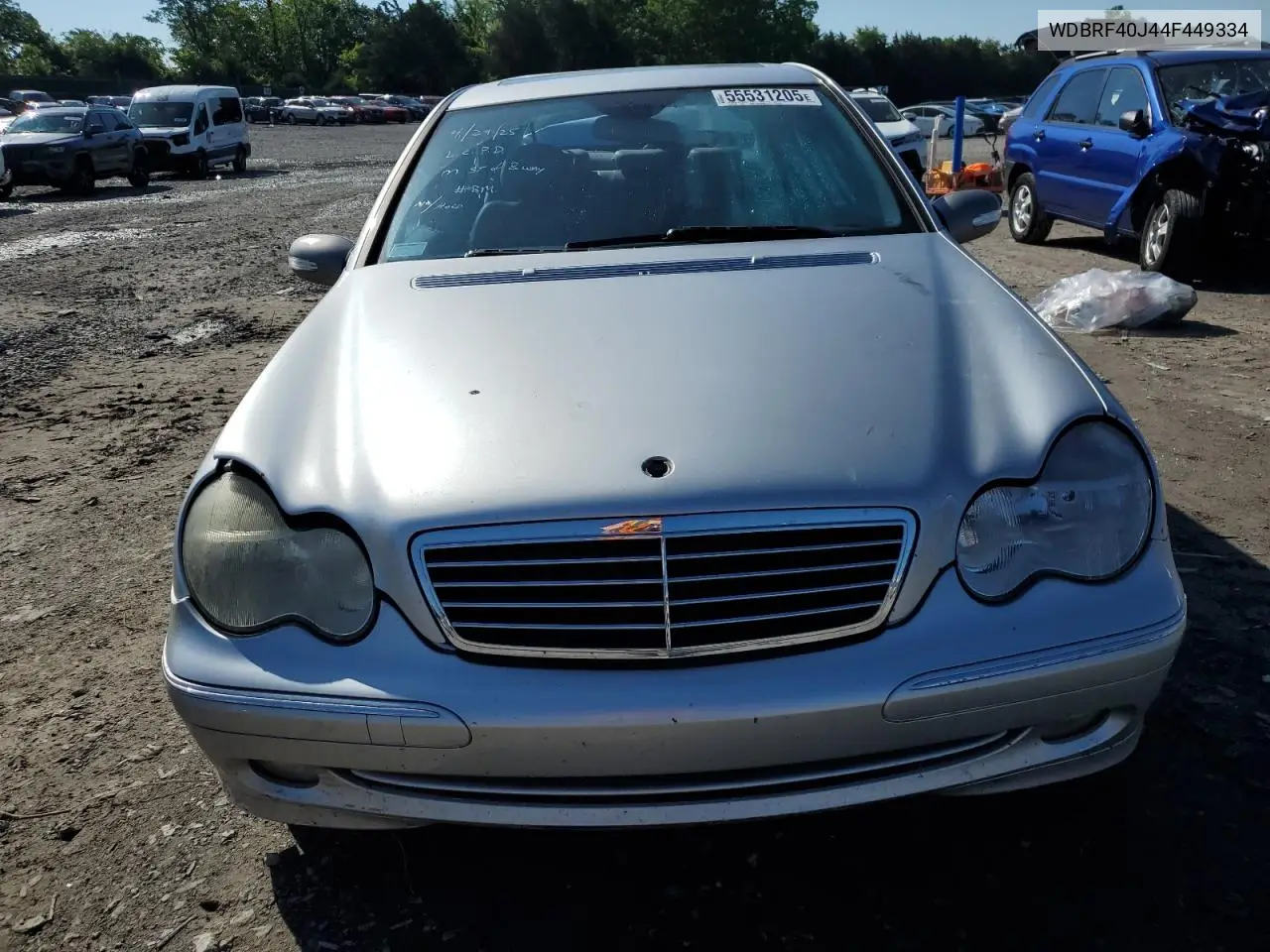 2004 Mercedes-Benz C 230K Sport Sedan VIN: WDBRF40J44F449334 Lot: 55531205