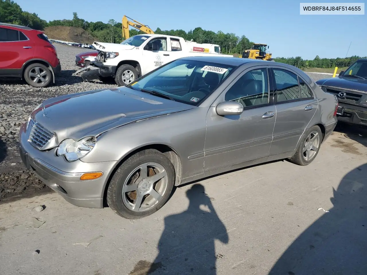2004 Mercedes-Benz C 320 4Matic VIN: WDBRF84J84F514655 Lot: 61608865
