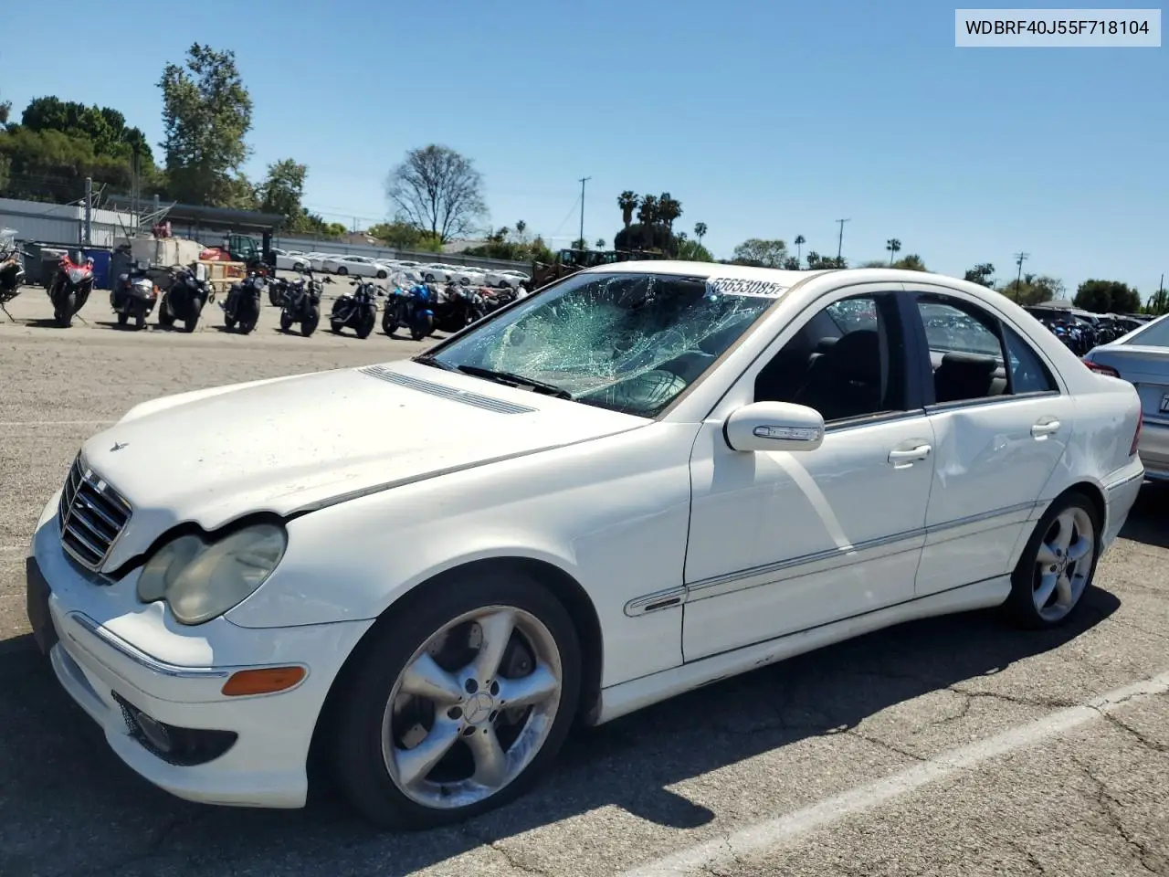 2005 Mercedes-Benz C 230K Sport Sedan VIN: WDBRF40J55F718104 Lot: 55653085