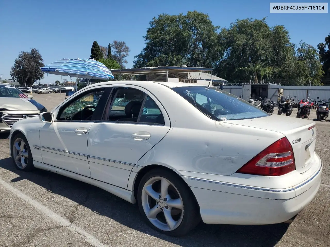2005 Mercedes-Benz C 230K Sport Sedan VIN: WDBRF40J55F718104 Lot: 55653085