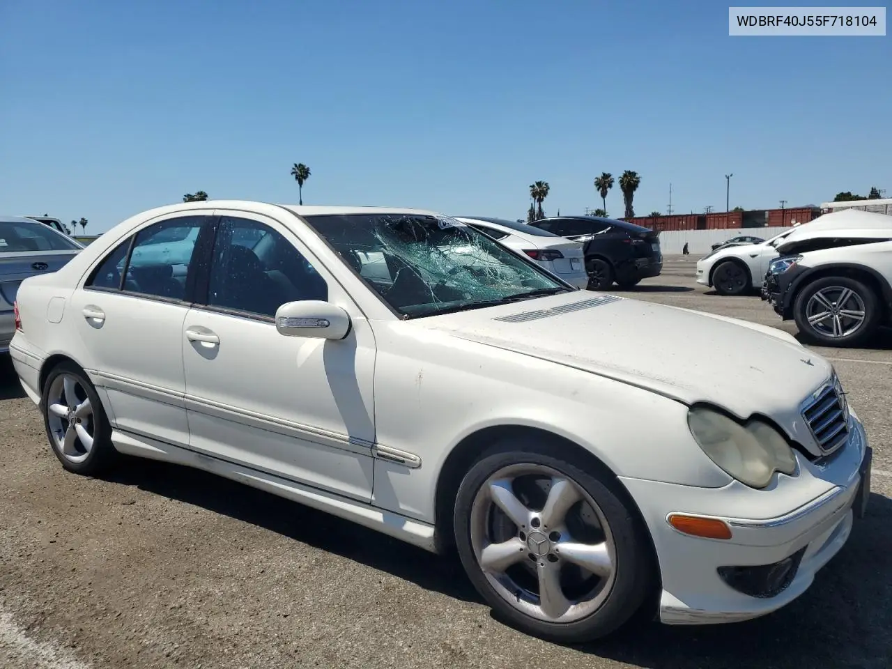 2005 Mercedes-Benz C 230K Sport Sedan VIN: WDBRF40J55F718104 Lot: 55653085