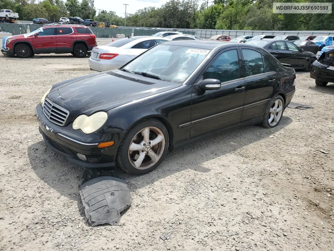 2005 Mercedes-Benz C 230K Sport Sedan VIN: WDBRF40J35F690593 Lot: 56122435