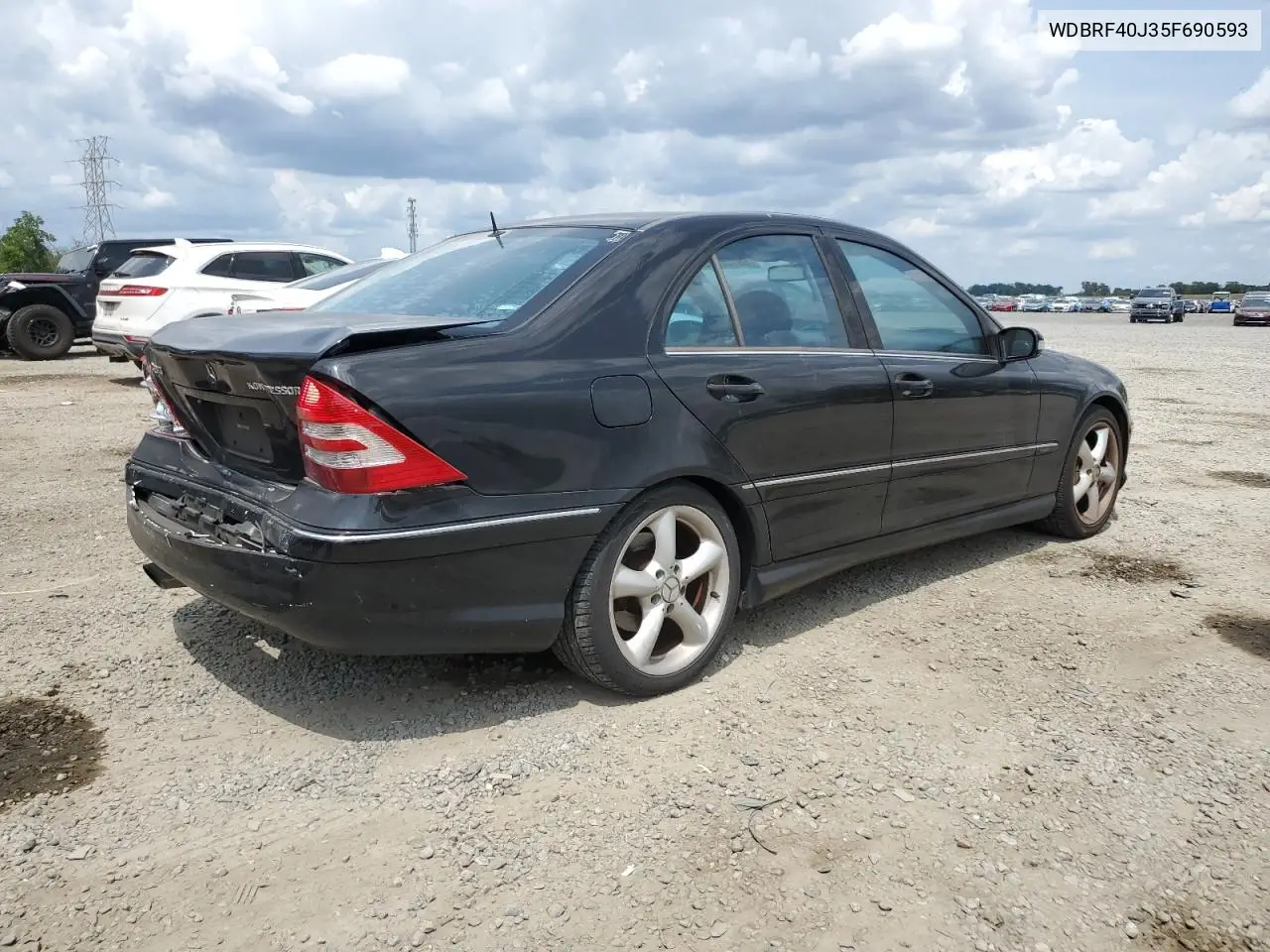 2005 Mercedes-Benz C 230K Sport Sedan VIN: WDBRF40J35F690593 Lot: 56122435
