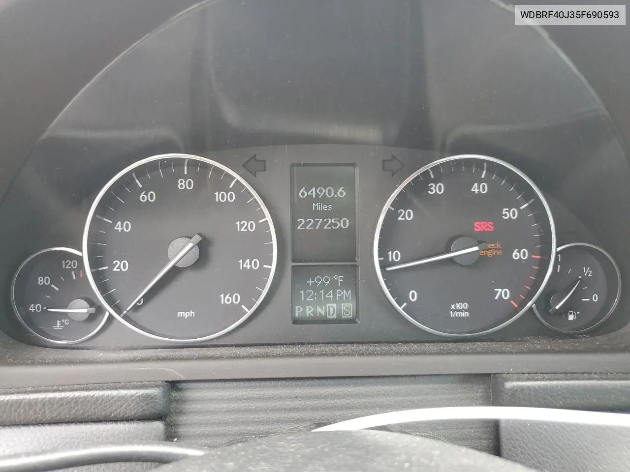 2005 Mercedes-Benz C 230K Sport Sedan VIN: WDBRF40J35F690593 Lot: 56122435