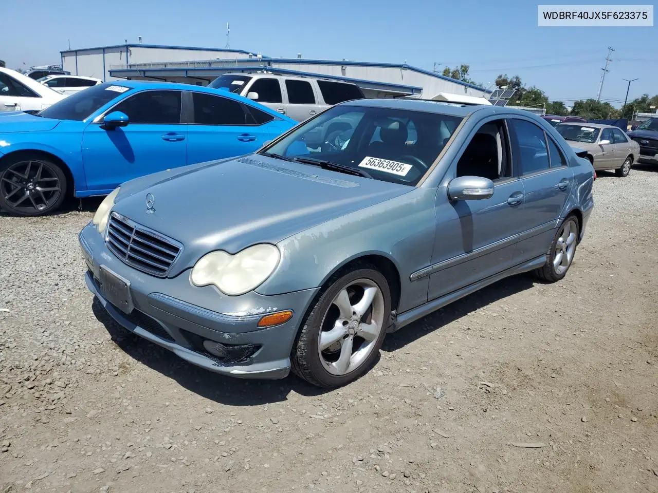 2005 Mercedes-Benz C 230K Sport Sedan VIN: WDBRF40JX5F623375 Lot: 56363905