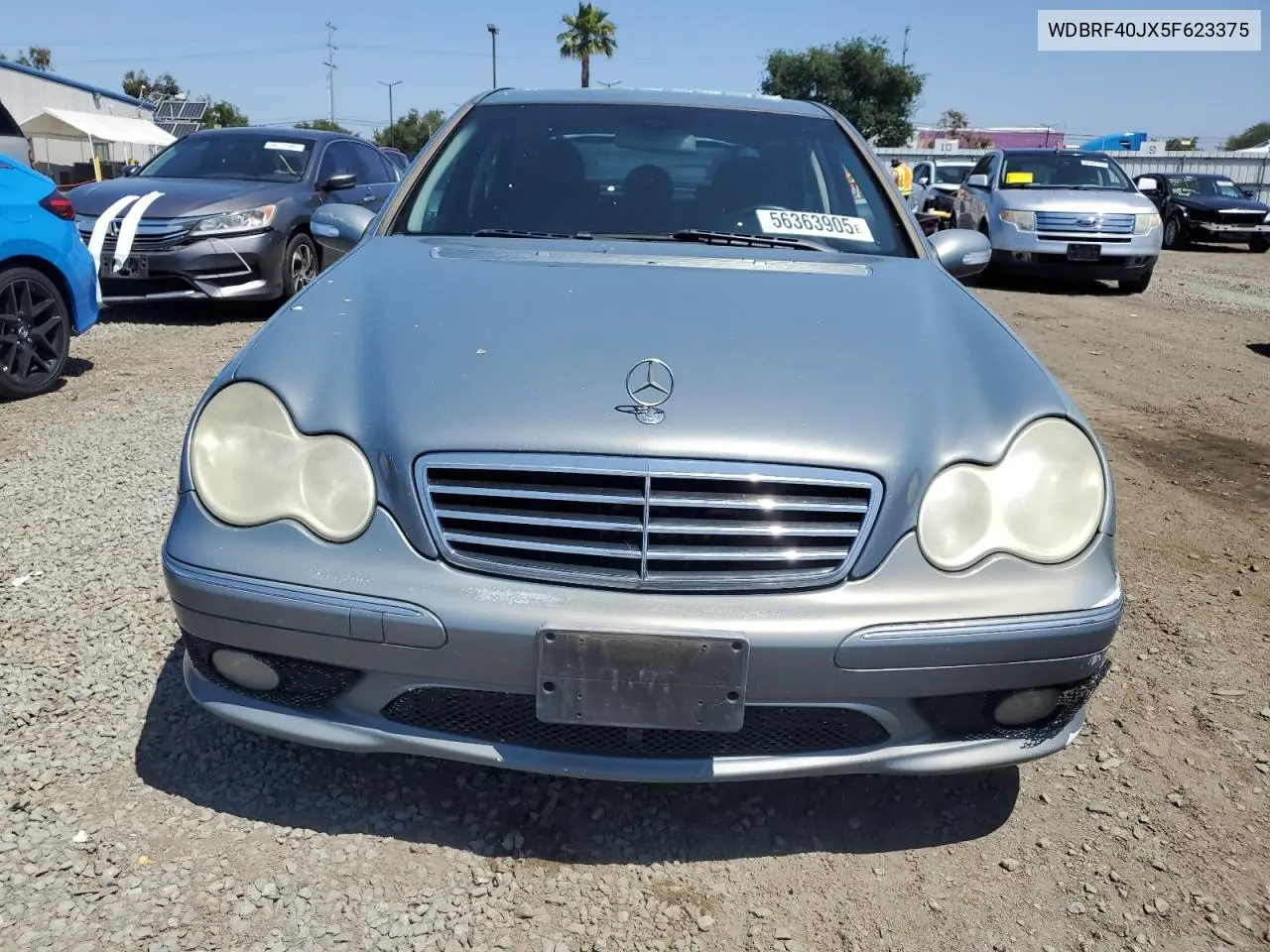2005 Mercedes-Benz C 230K Sport Sedan VIN: WDBRF40JX5F623375 Lot: 56363905