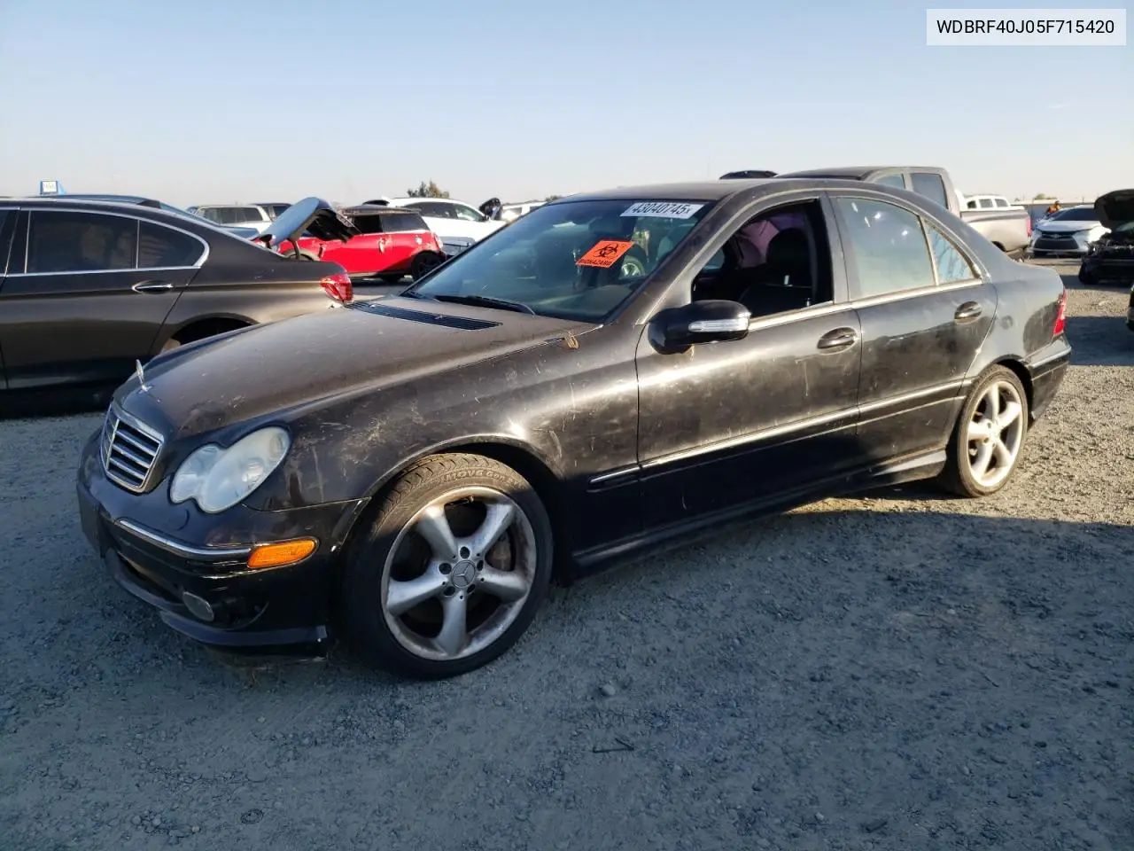 2005 Mercedes-Benz C 230K Sport Sedan VIN: WDBRF40J05F715420 Lot: 56666025