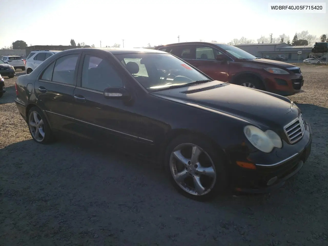 2005 Mercedes-Benz C 230K Sport Sedan VIN: WDBRF40J05F715420 Lot: 56666025