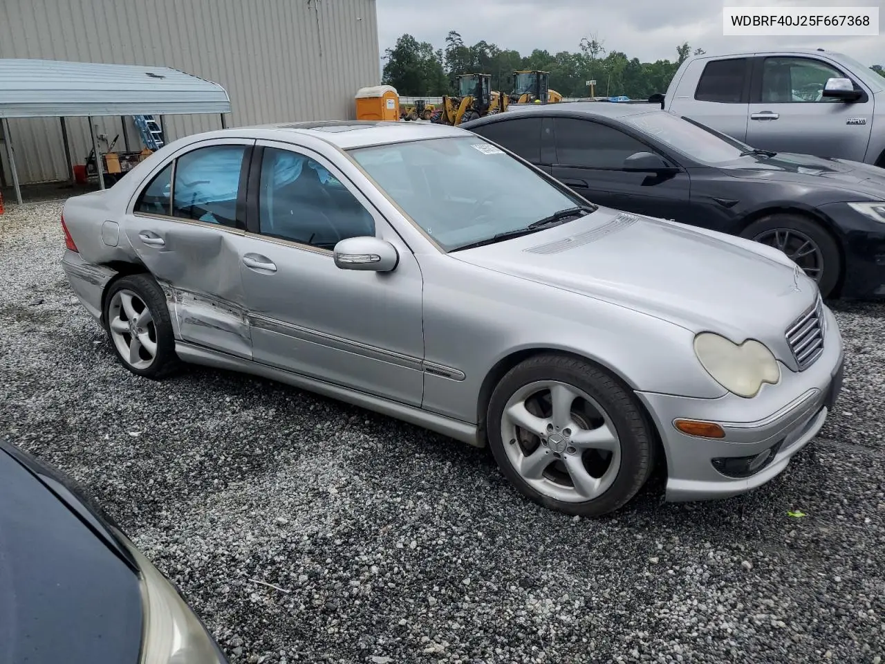 2005 Mercedes-Benz C 230K Sport Sedan VIN: WDBRF40J25F667368 Lot: 59930135