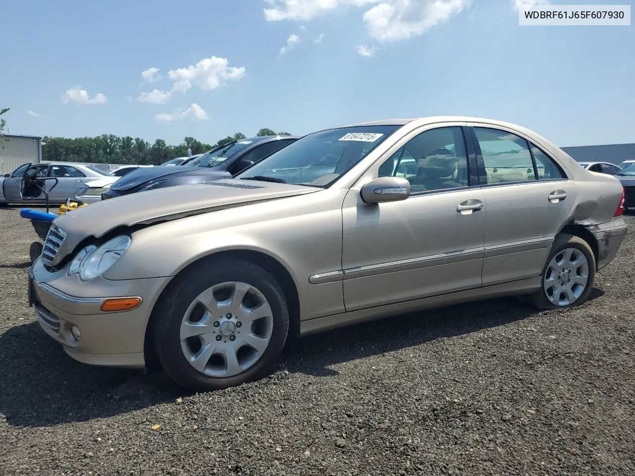 2005 Mercedes-Benz C 240 VIN: WDBRF61J65F607930 Lot: 61647215