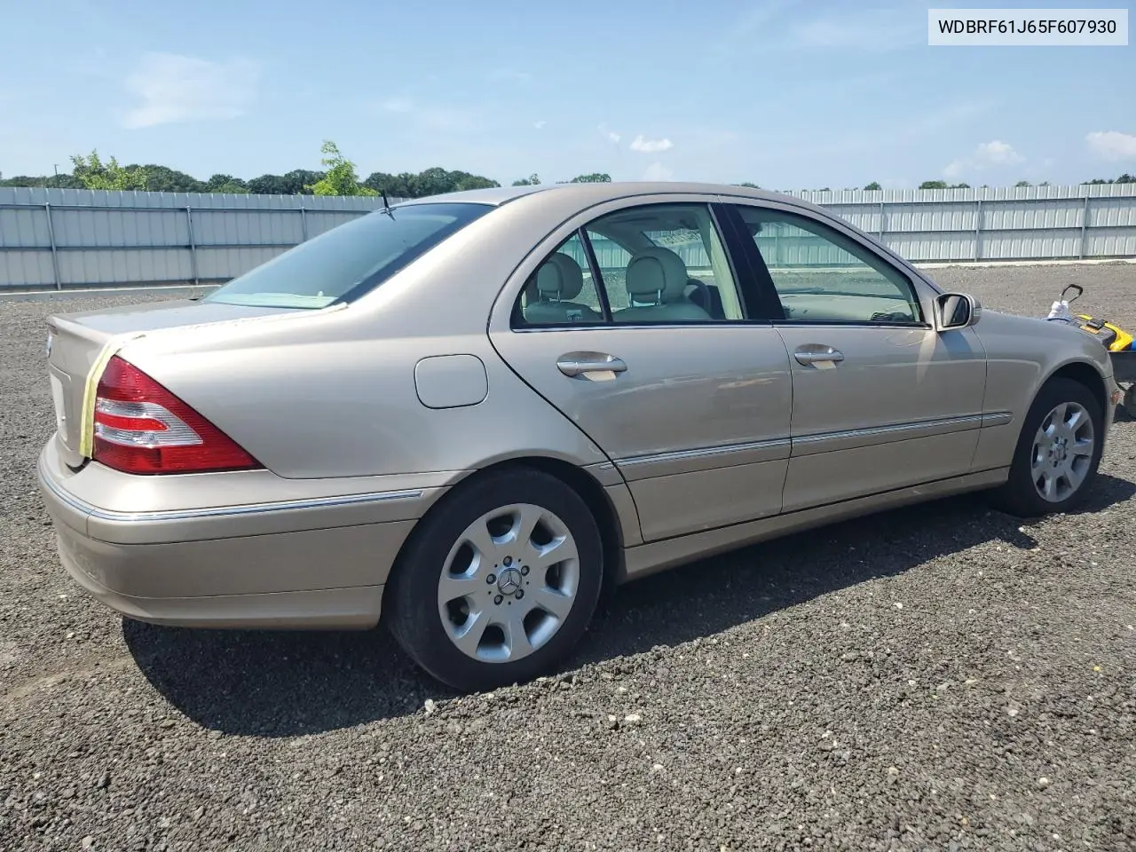 2005 Mercedes-Benz C 240 VIN: WDBRF61J65F607930 Lot: 61647215