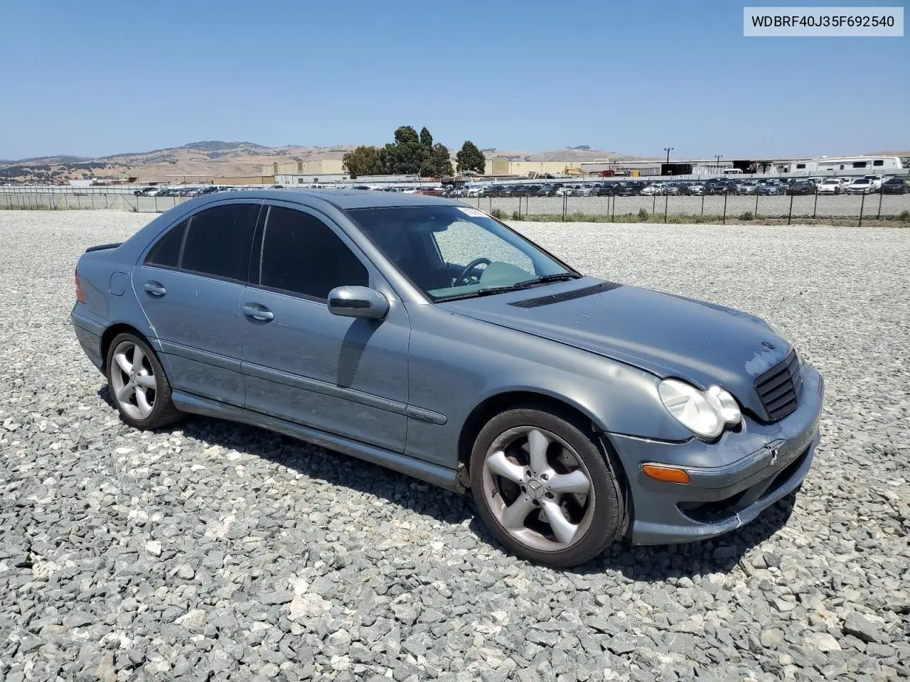 2005 Mercedes-Benz C 230K Sport Sedan VIN: WDBRF40J35F692540 Lot: 61839585