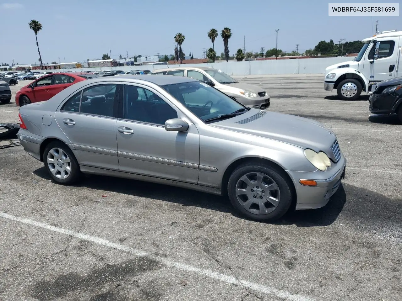 2005 Mercedes-Benz C 320 VIN: WDBRF64J35F581699 Lot: 62106005
