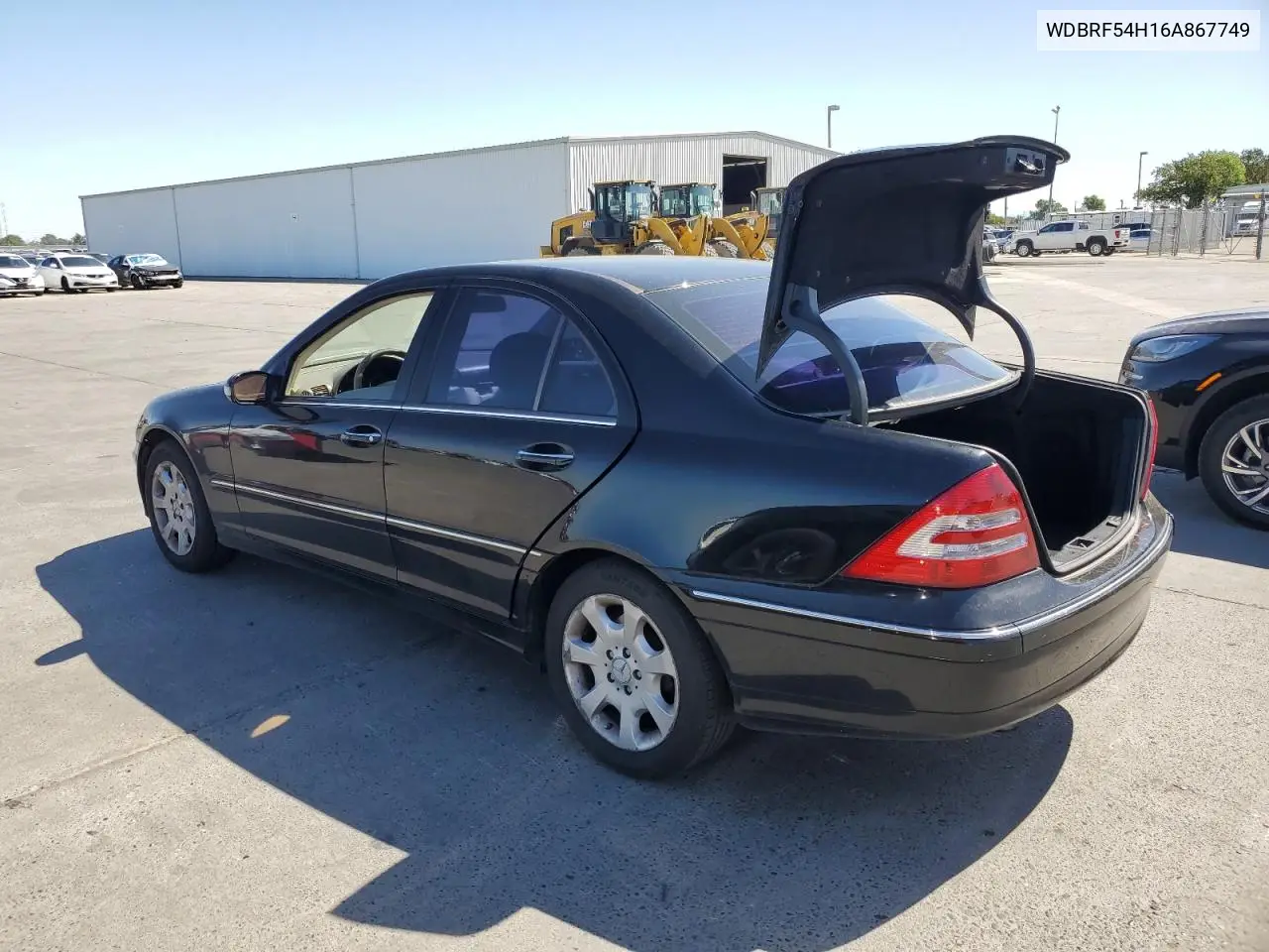 2006 Mercedes-Benz C 280 VIN: WDBRF54H16A867749 Lot: 56594585