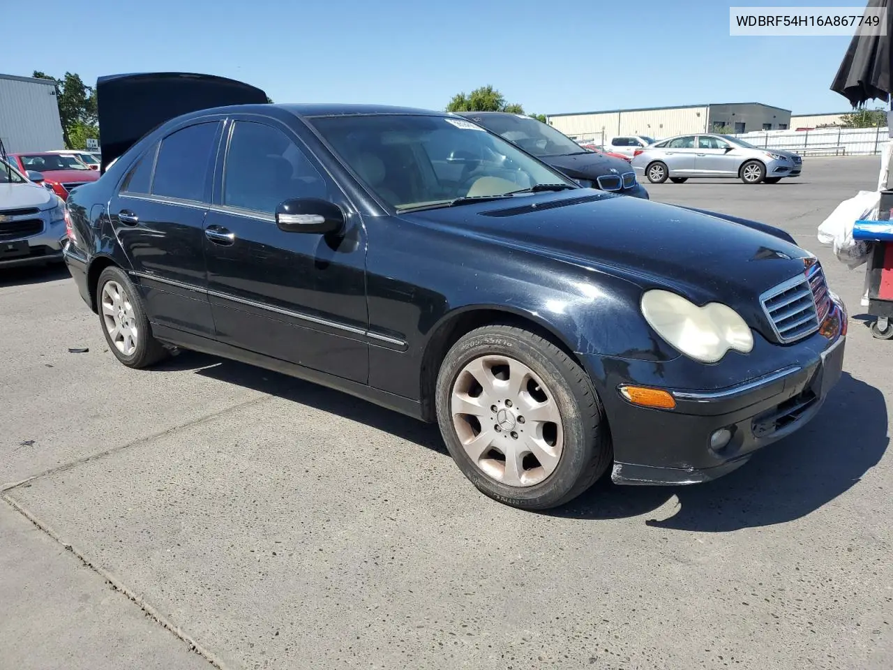 2006 Mercedes-Benz C 280 VIN: WDBRF54H16A867749 Lot: 56594585