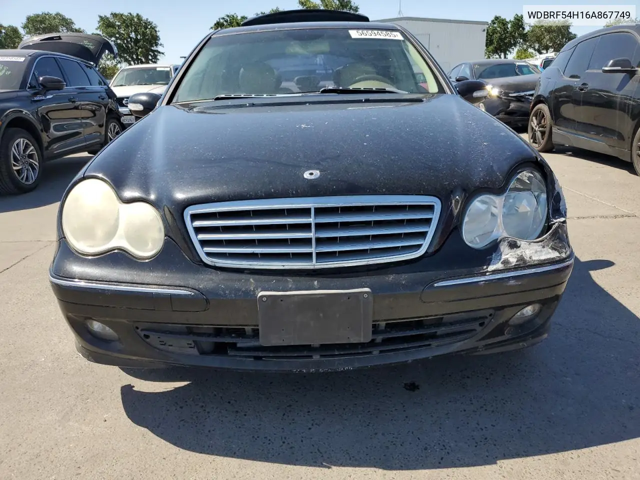 2006 Mercedes-Benz C 280 VIN: WDBRF54H16A867749 Lot: 56594585