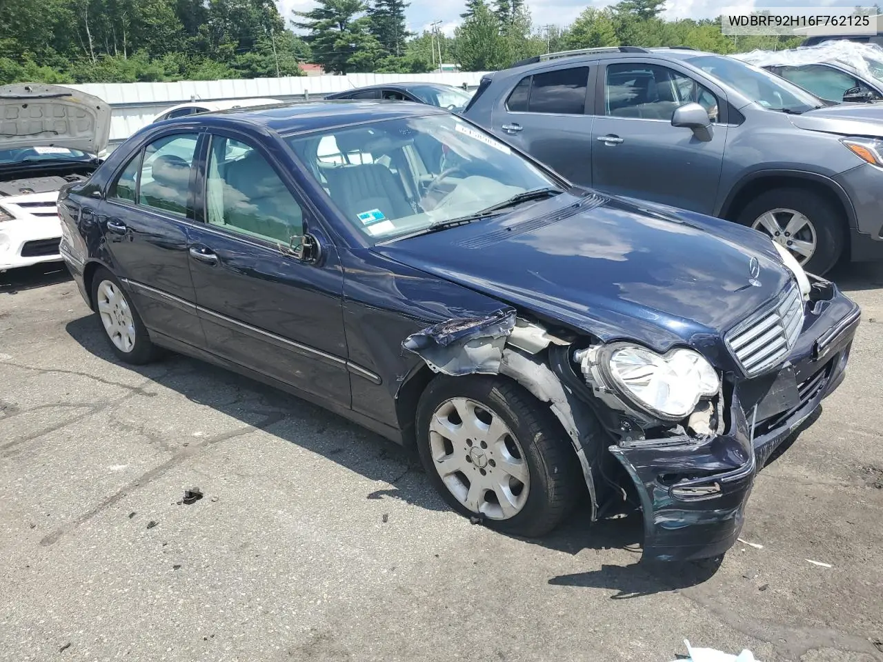2006 Mercedes-Benz C 280 4Matic VIN: WDBRF92H16F762125 Lot: 64589815