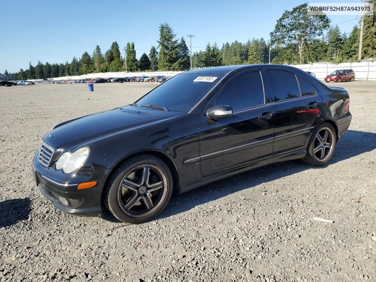 2007 Mercedes-Benz C 230 VIN: WDBRF52H87A943973 Lot: 63071965