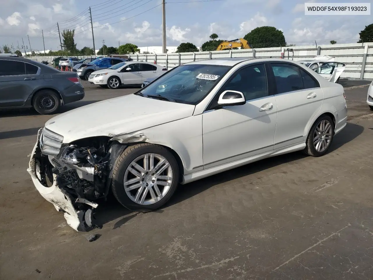 2008 Mercedes-Benz C 300 VIN: WDDGF54X98F193023 Lot: 62825395