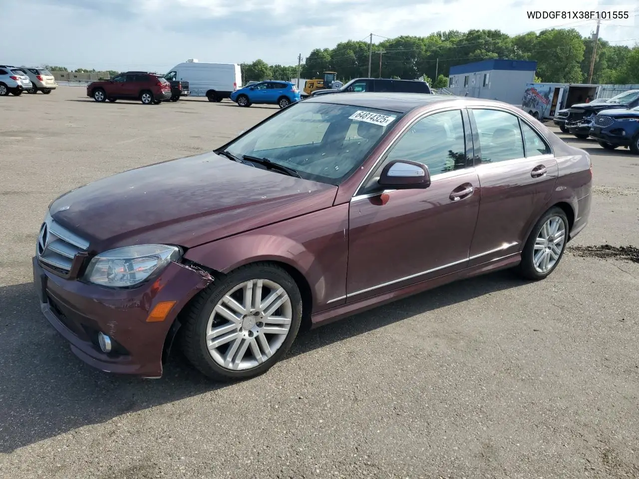 2008 Mercedes-Benz C 300 4Matic VIN: WDDGF81X38F101555 Lot: 64814325