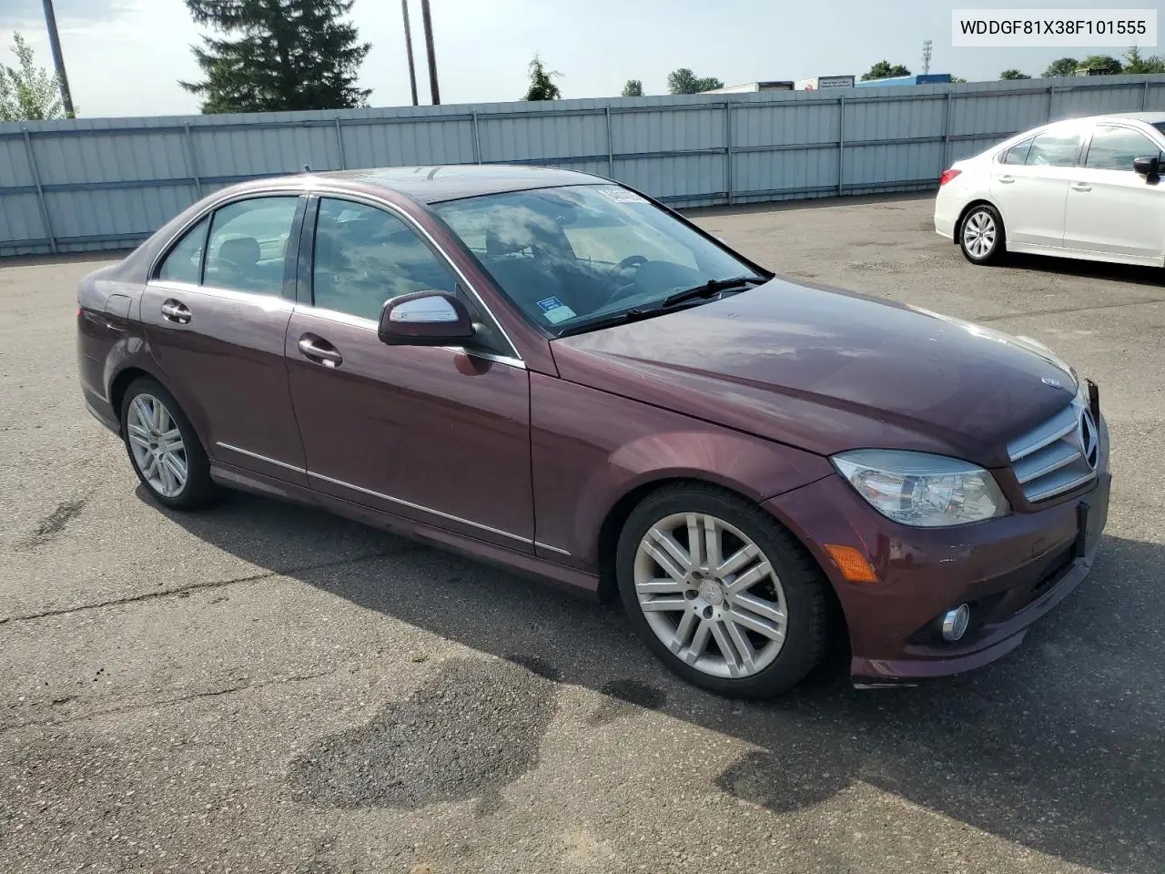 2008 Mercedes-Benz C 300 4Matic VIN: WDDGF81X38F101555 Lot: 64814325