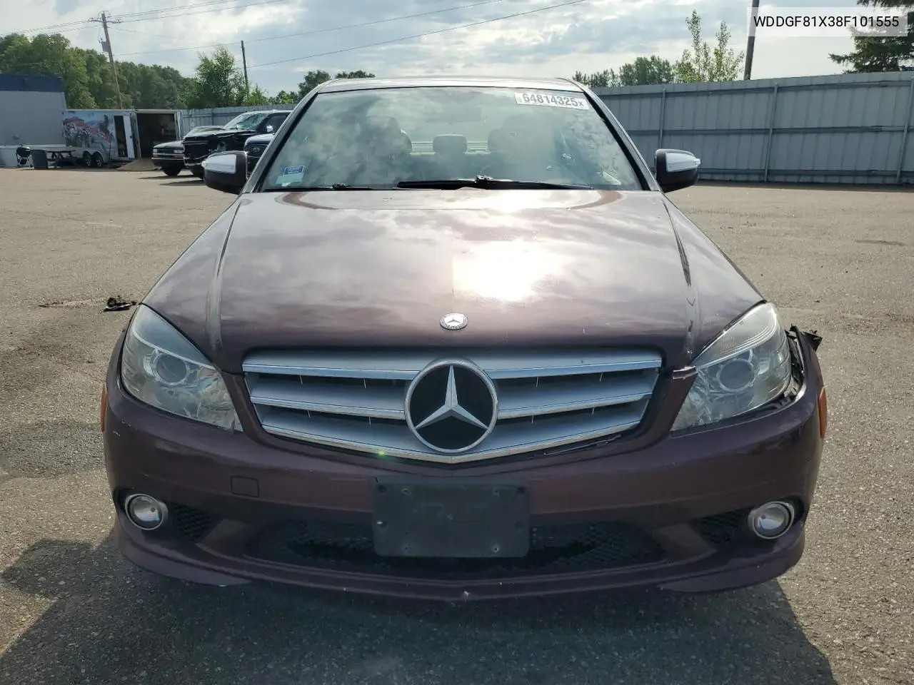 2008 Mercedes-Benz C 300 4Matic VIN: WDDGF81X38F101555 Lot: 64814325