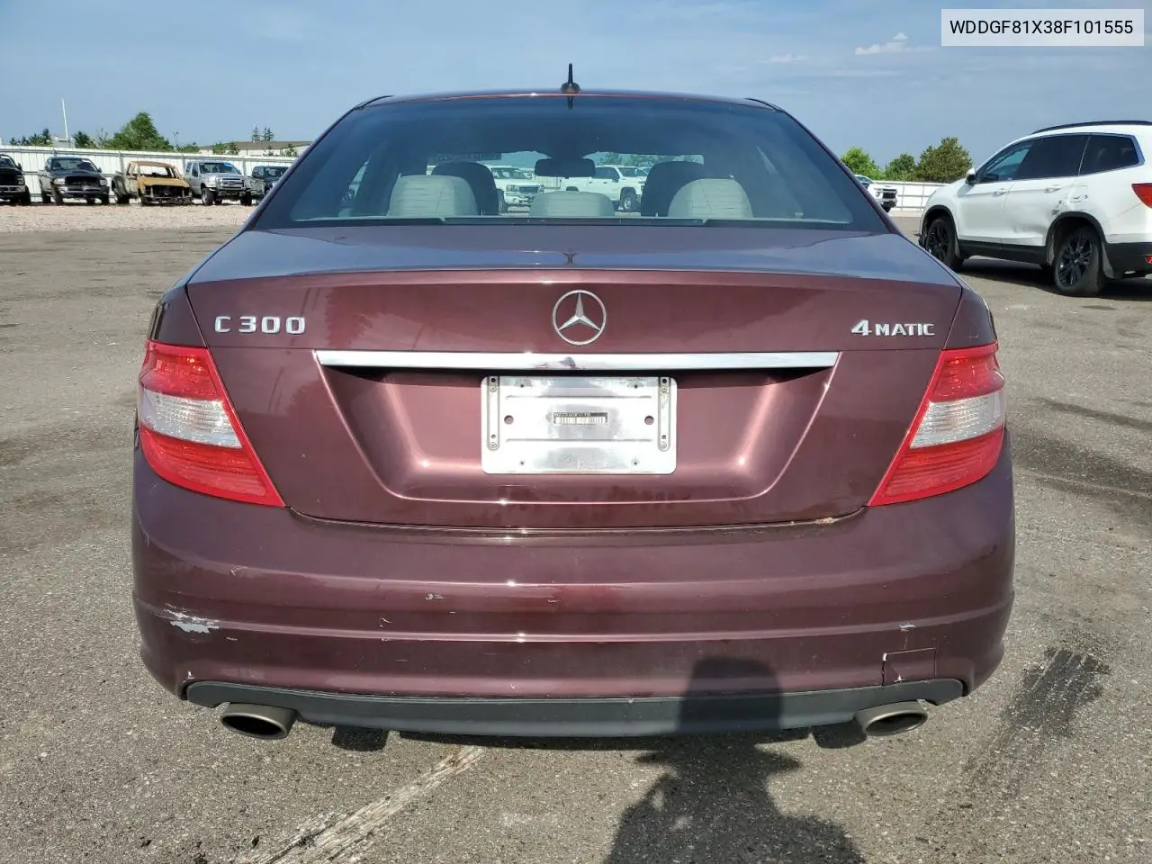 2008 Mercedes-Benz C 300 4Matic VIN: WDDGF81X38F101555 Lot: 64814325