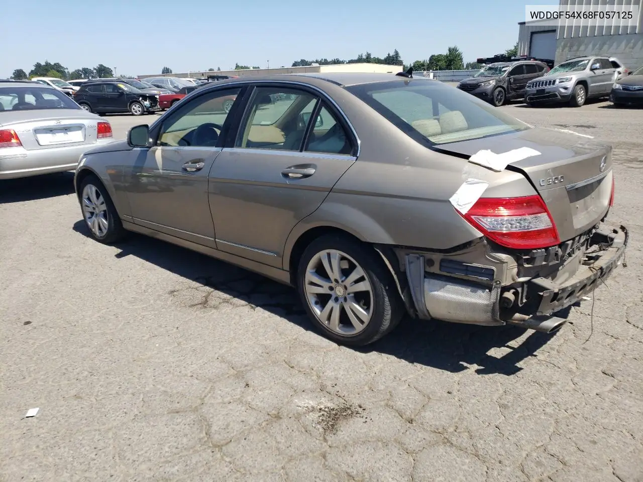 2008 Mercedes-Benz C 300 VIN: WDDGF54X68F057125 Lot: 64863025