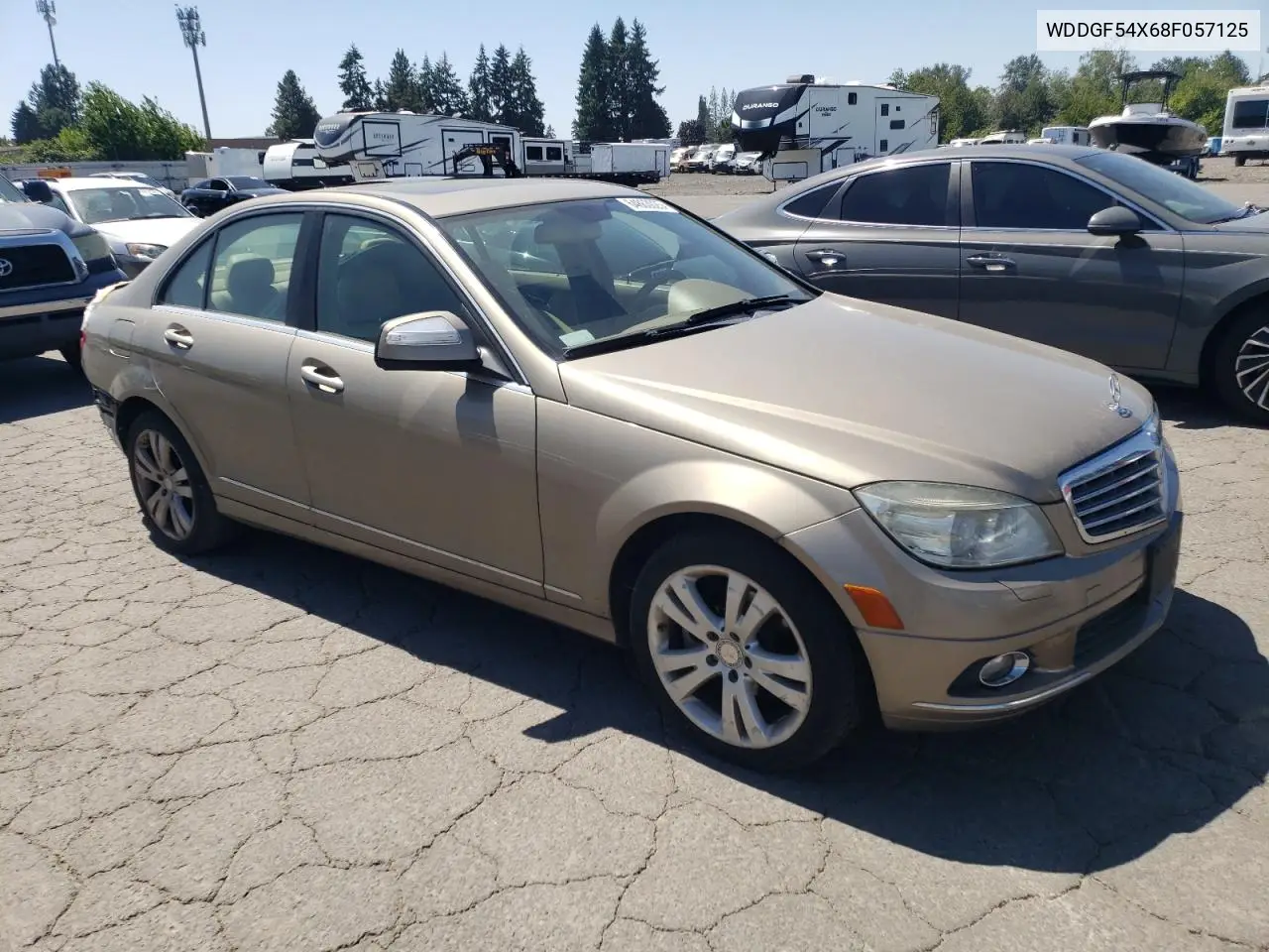 2008 Mercedes-Benz C 300 VIN: WDDGF54X68F057125 Lot: 64863025