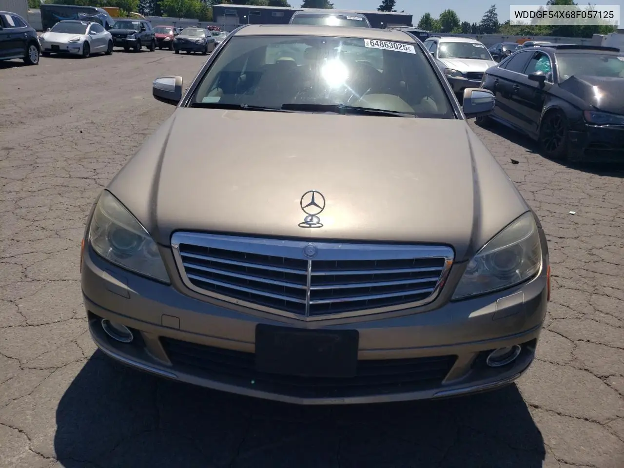 2008 Mercedes-Benz C 300 VIN: WDDGF54X68F057125 Lot: 64863025