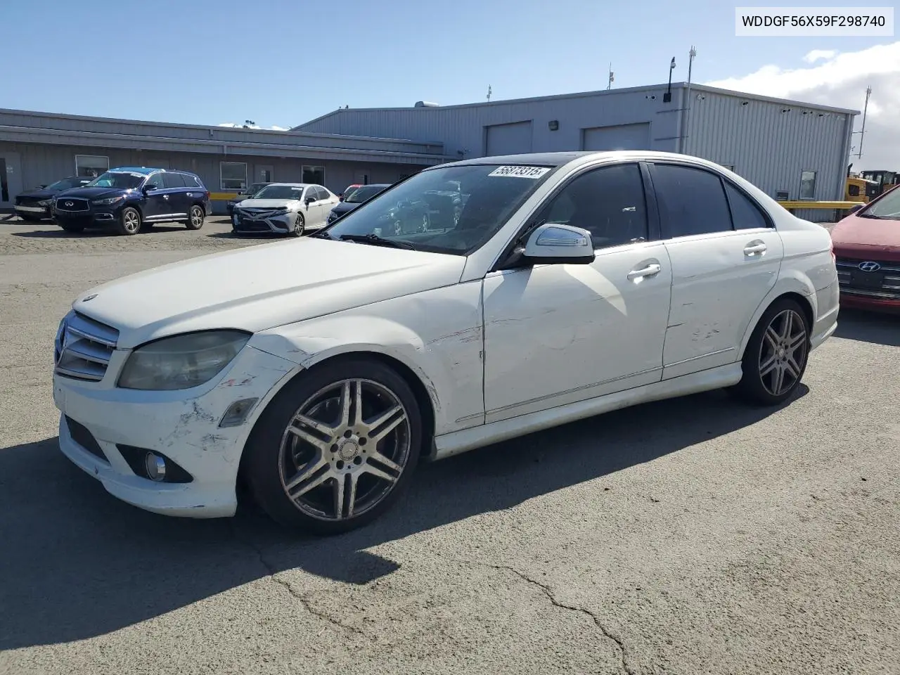 2009 Mercedes-Benz C 350 VIN: WDDGF56X59F298740 Lot: 56873315