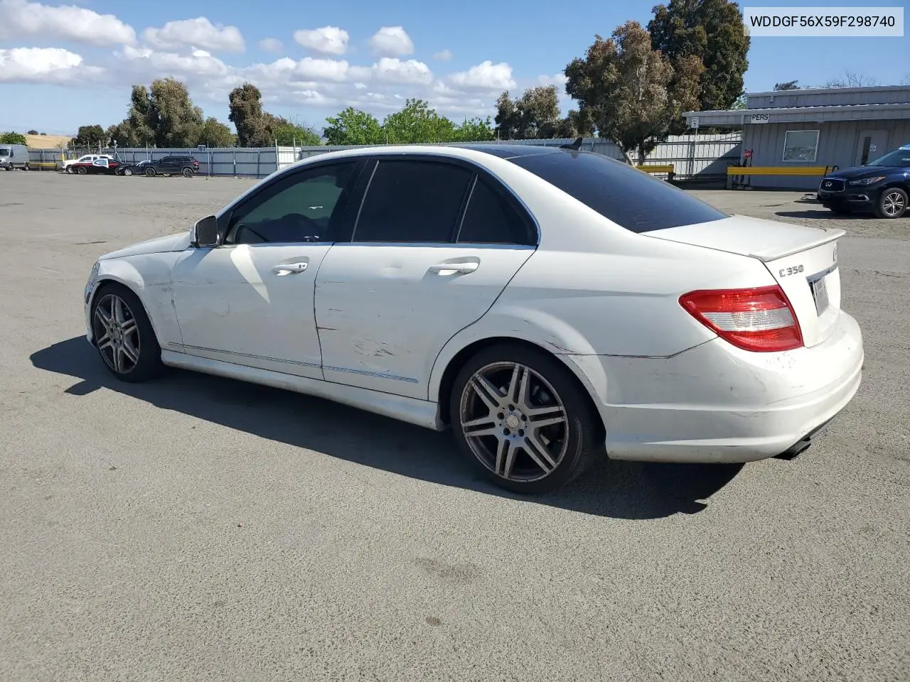 2009 Mercedes-Benz C 350 VIN: WDDGF56X59F298740 Lot: 56873315