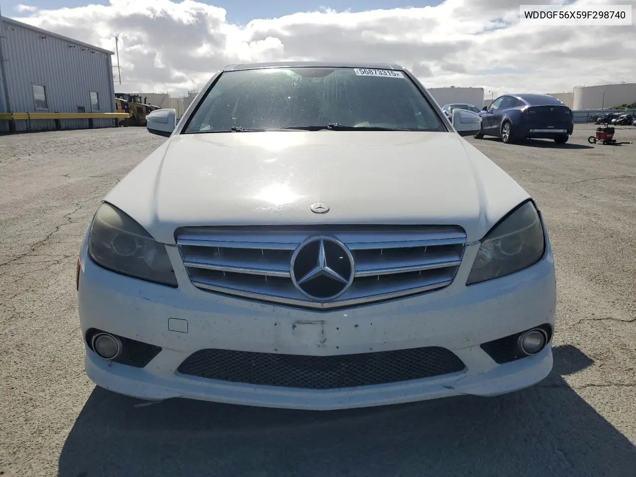 2009 Mercedes-Benz C 350 VIN: WDDGF56X59F298740 Lot: 56873315