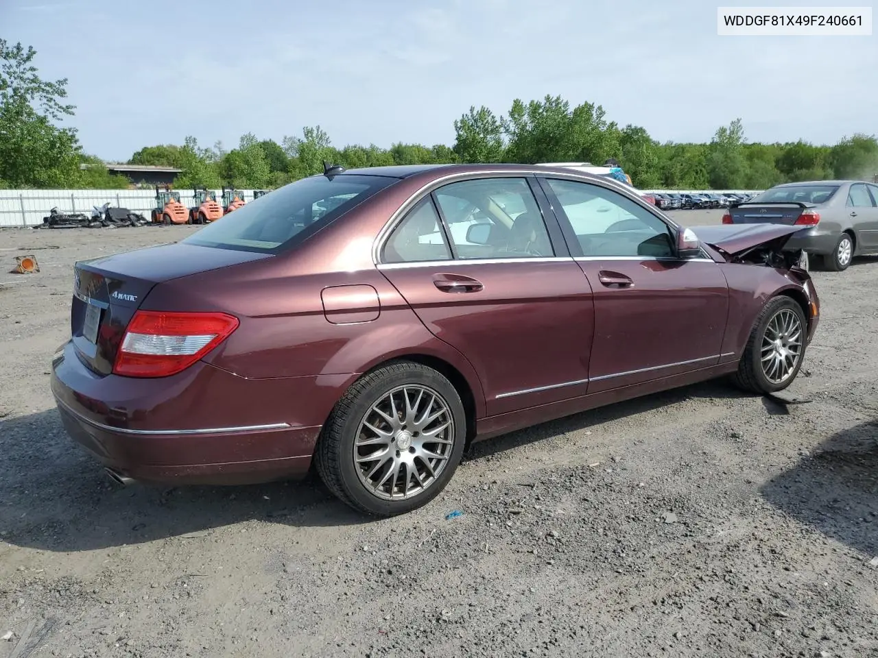 2009 Mercedes-Benz C 300 4Matic VIN: WDDGF81X49F240661 Lot: 56900335