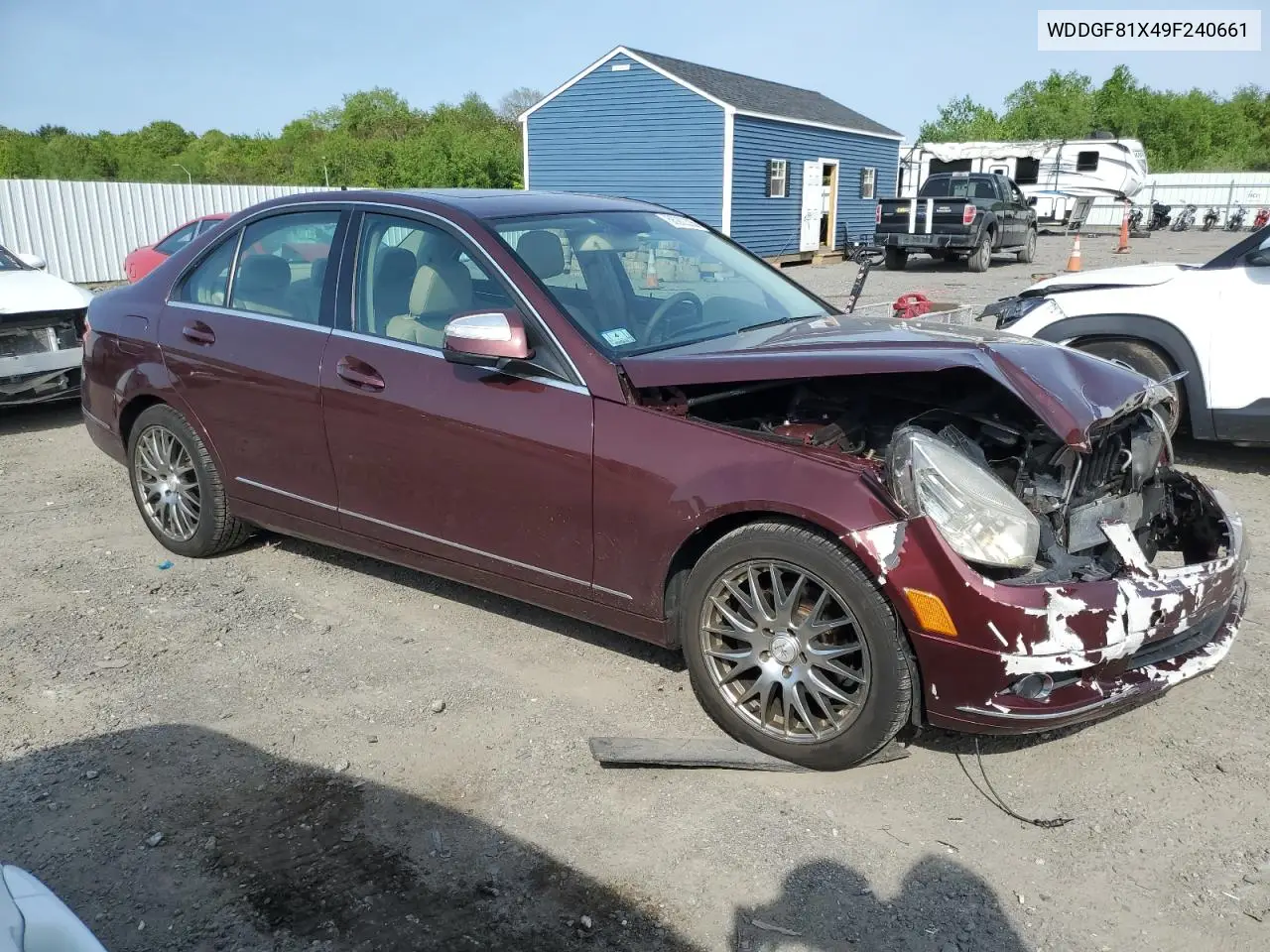 2009 Mercedes-Benz C 300 4Matic VIN: WDDGF81X49F240661 Lot: 56900335