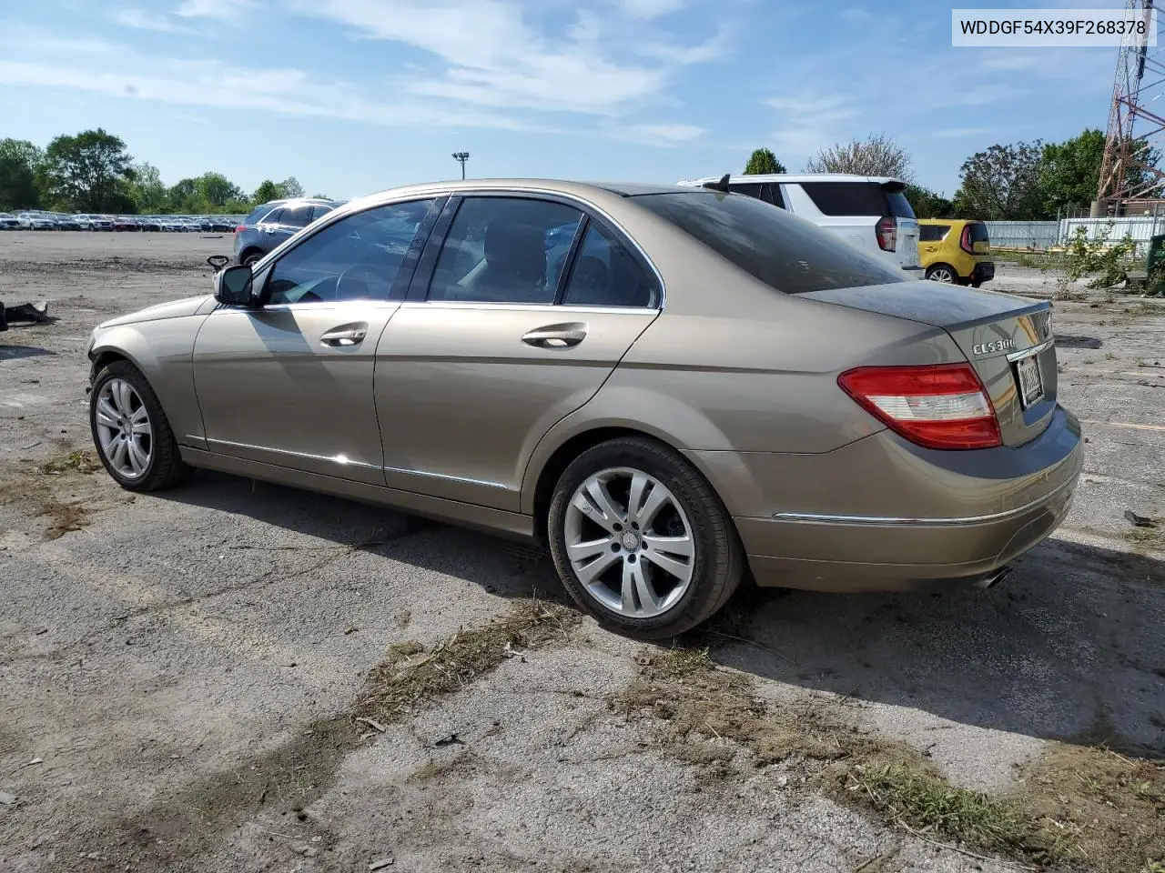 2009 Mercedes-Benz C 300 VIN: WDDGF54X39F268378 Lot: 56969595