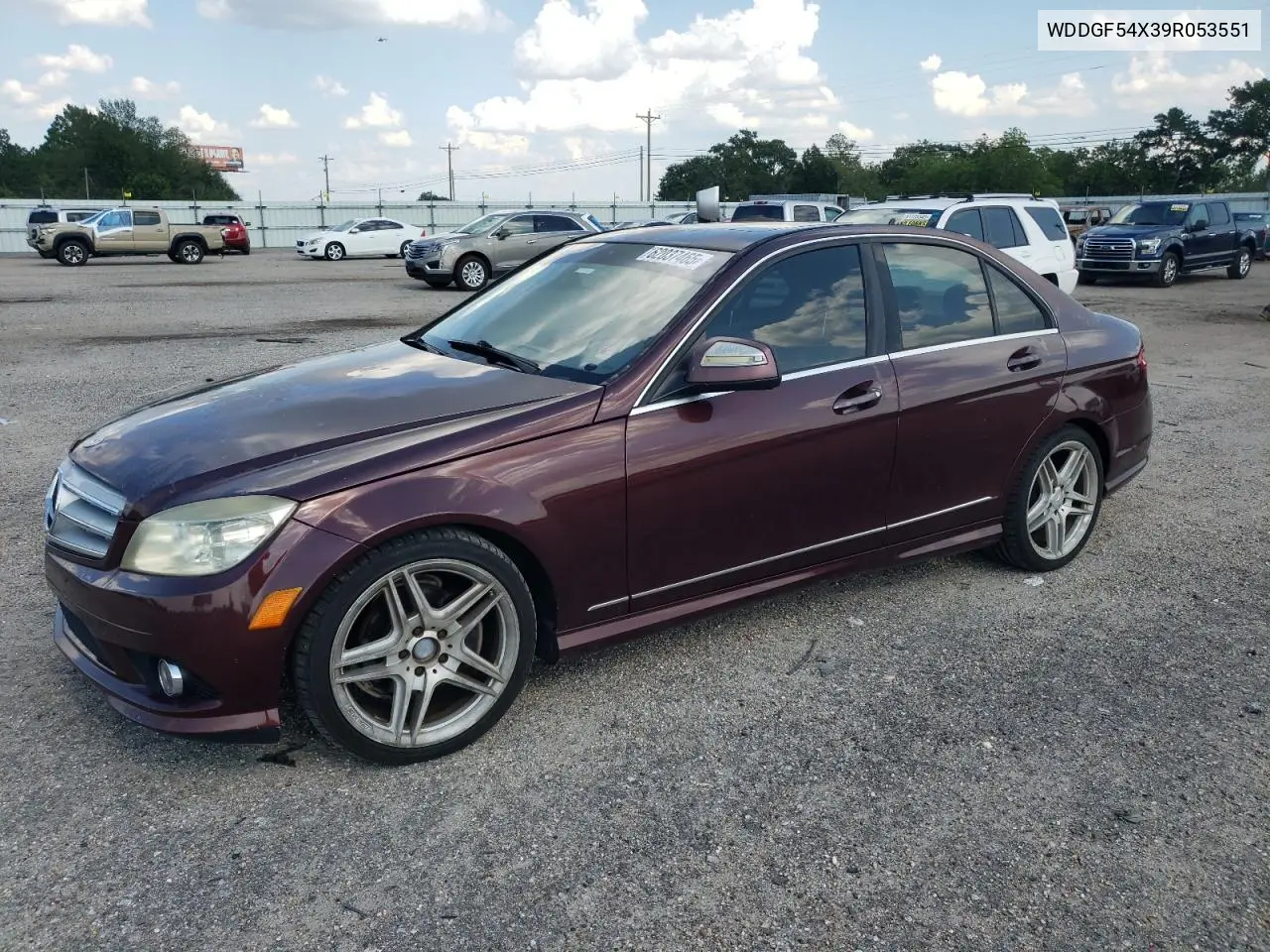 2009 Mercedes-Benz C 300 VIN: WDDGF54X39R053551 Lot: 62037465