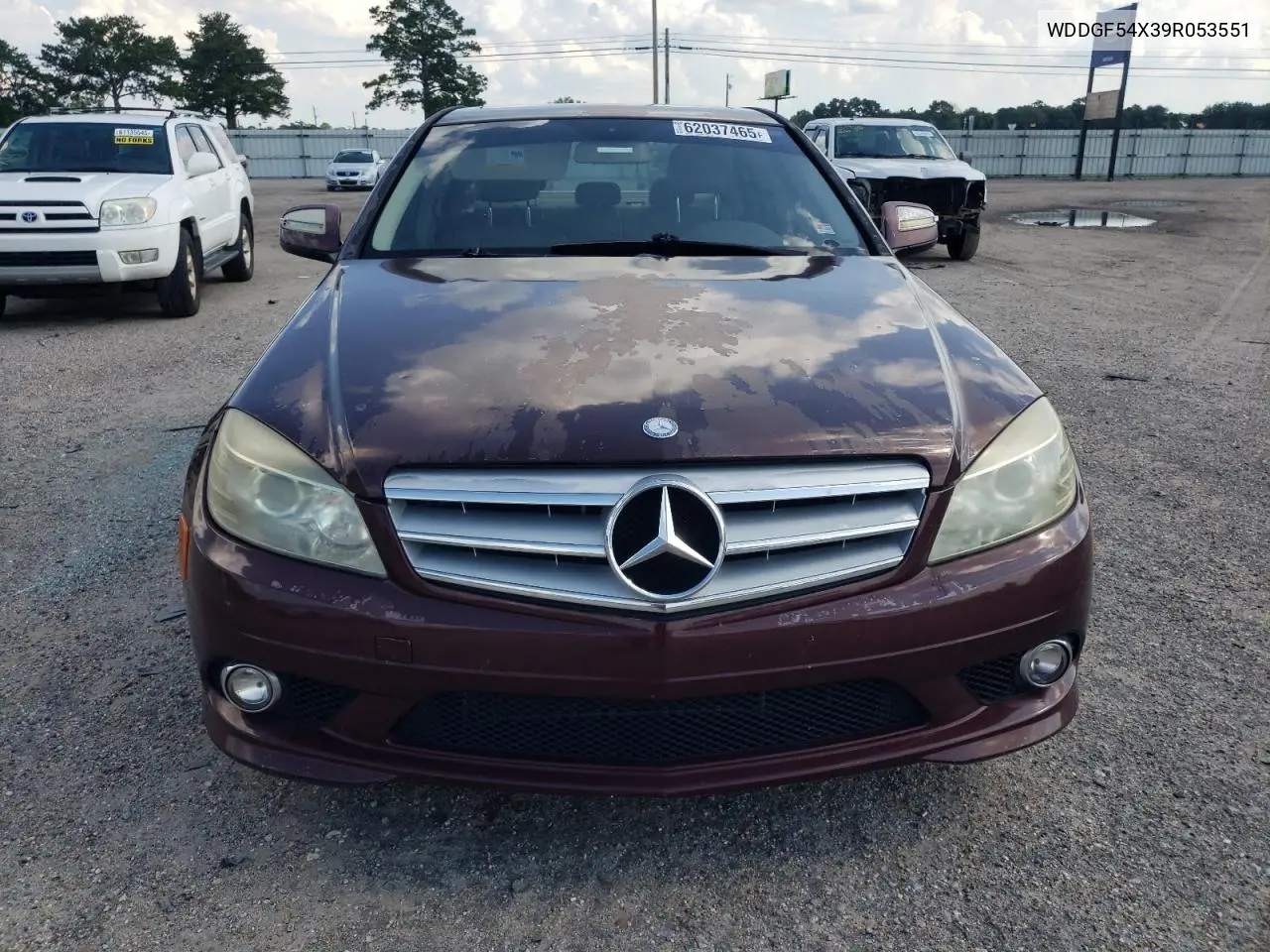 2009 Mercedes-Benz C 300 VIN: WDDGF54X39R053551 Lot: 62037465