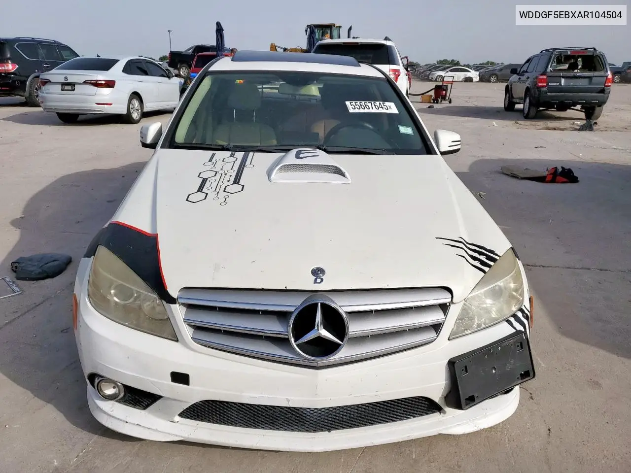 2010 Mercedes-Benz C 300 VIN: WDDGF5EBXAR104504 Lot: 55667645