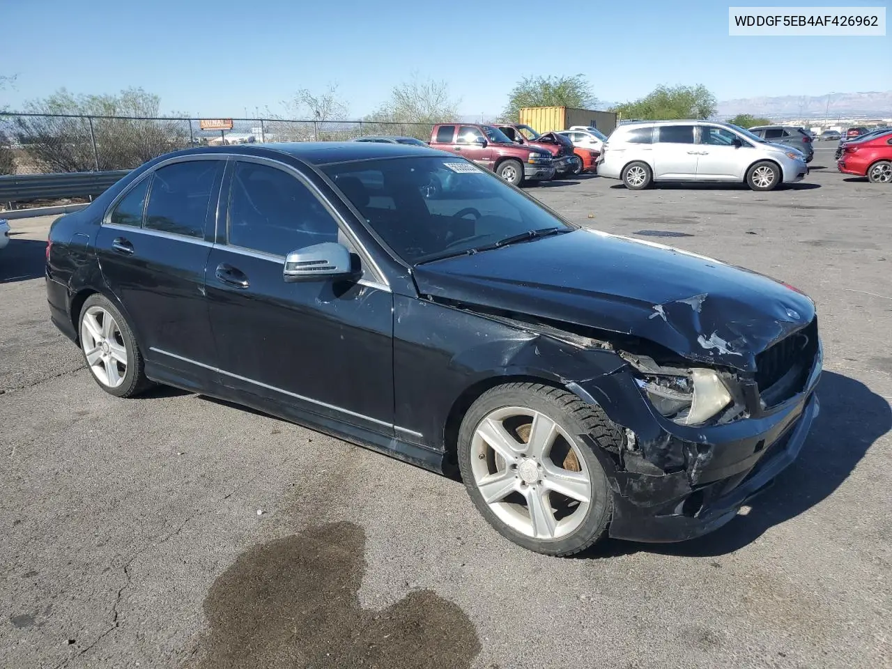 2010 Mercedes-Benz C 300 VIN: WDDGF5EB4AF426962 Lot: 56360555