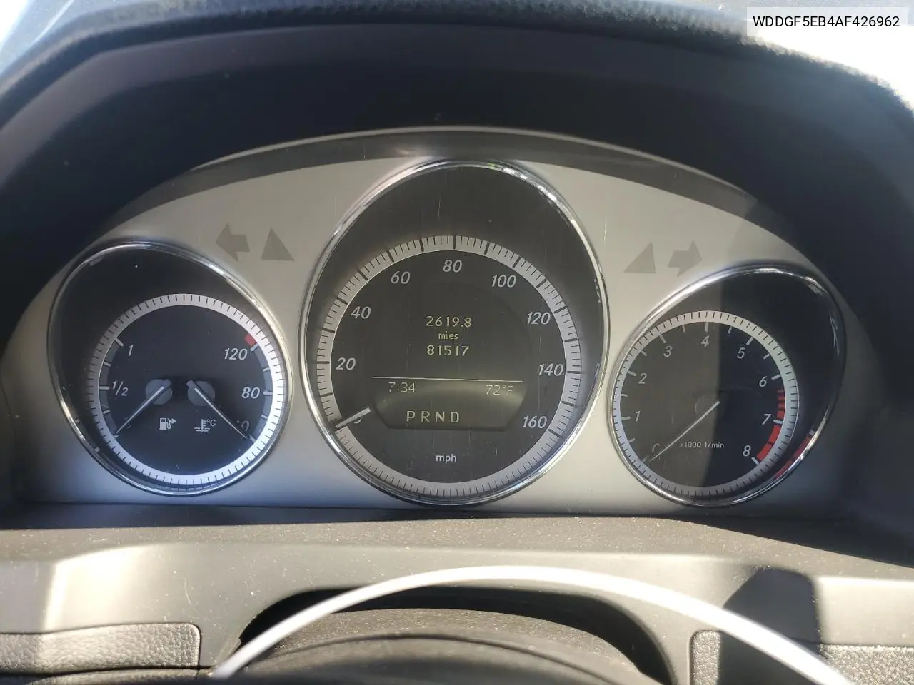 2010 Mercedes-Benz C 300 VIN: WDDGF5EB4AF426962 Lot: 56360555