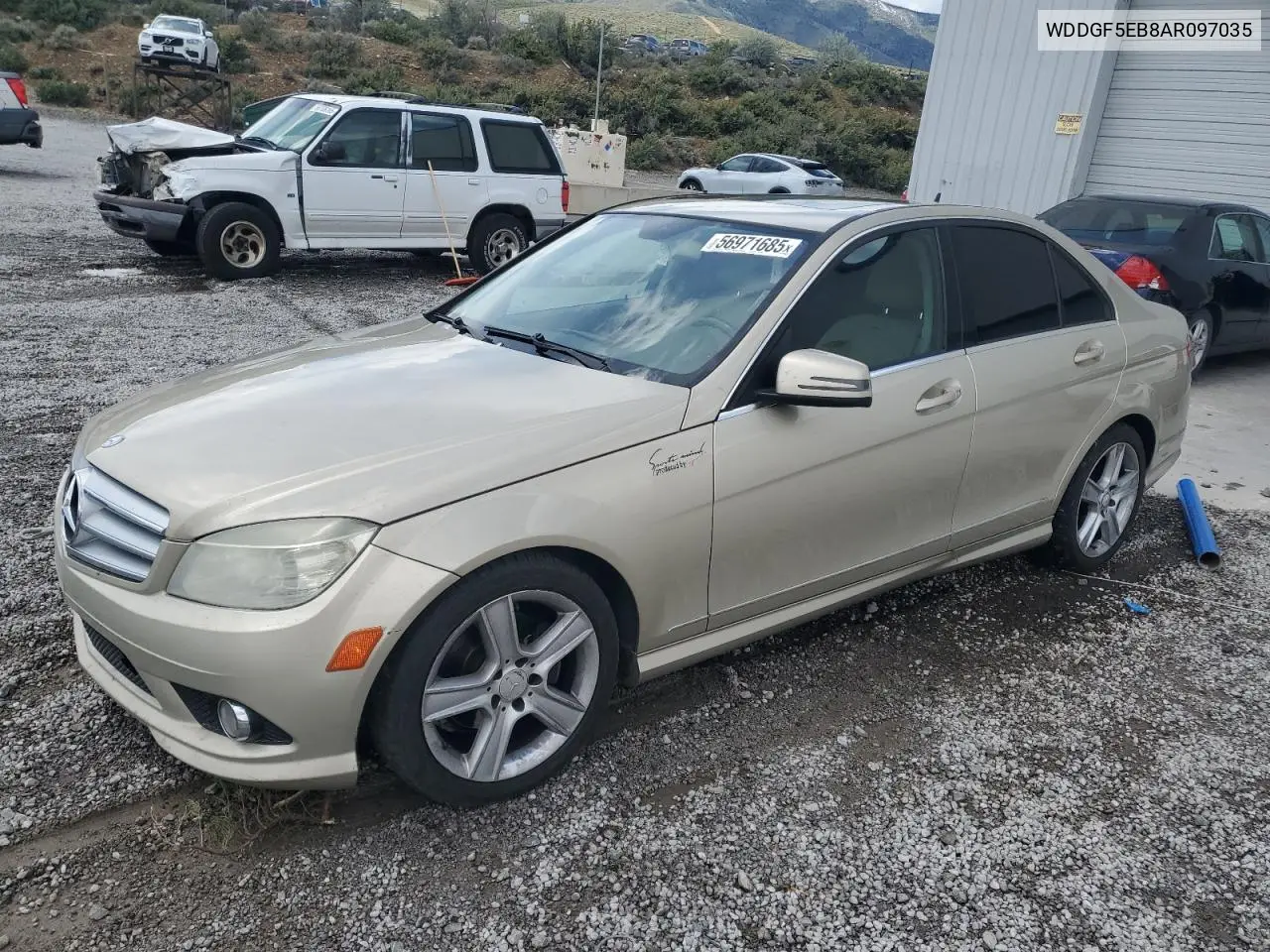 2010 Mercedes-Benz C 300 VIN: WDDGF5EB8AR097035 Lot: 56971685