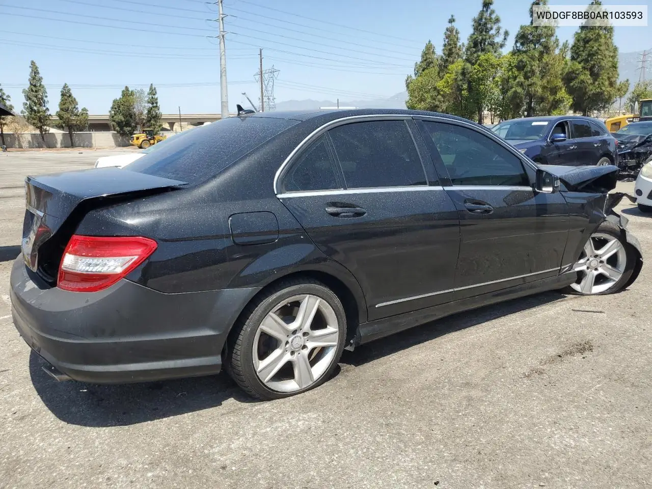 2010 Mercedes-Benz C 300 4Matic VIN: WDDGF8BB0AR103593 Lot: 61450945