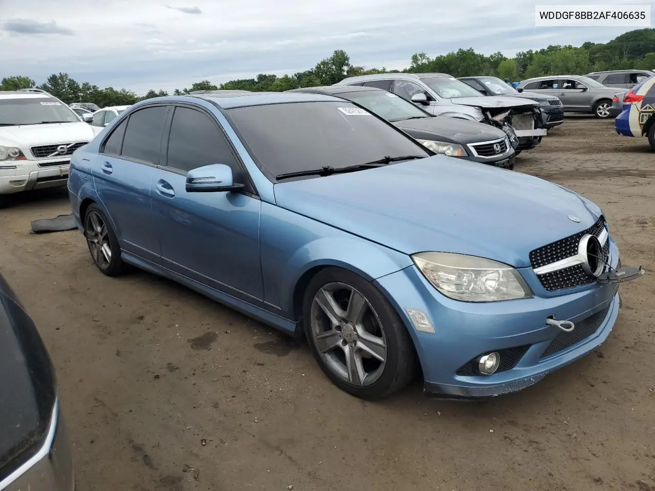 2010 Mercedes-Benz C 300 4Matic VIN: WDDGF8BB2AF406635 Lot: 62475815