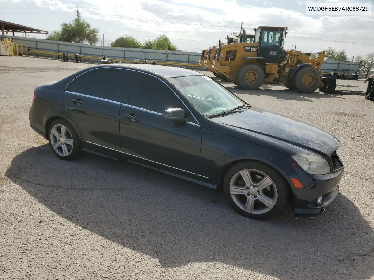 2010 Mercedes-Benz C 300 VIN: WDDGF5EB7AR088729 Lot: 63128875