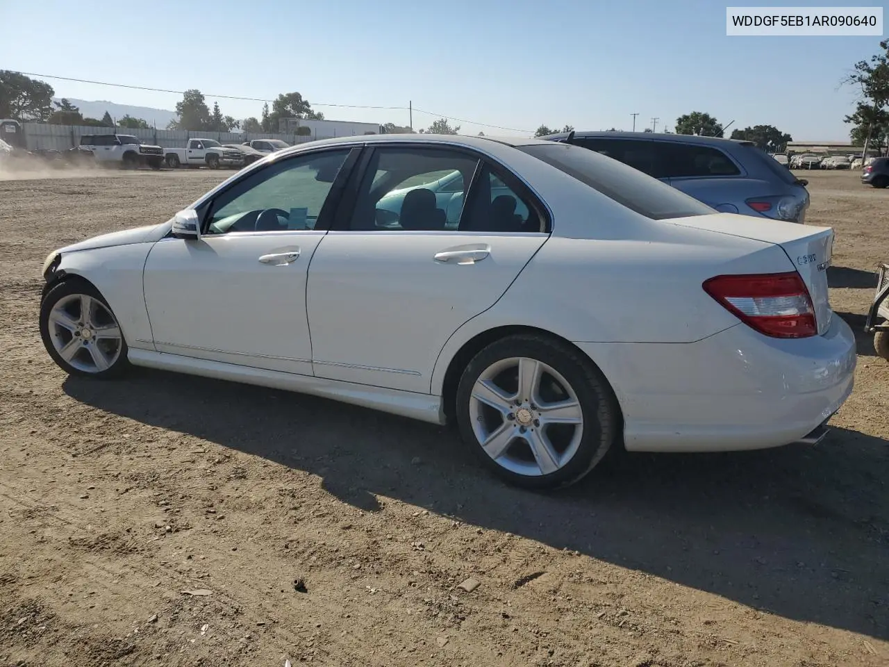2010 Mercedes-Benz C 300 VIN: WDDGF5EB1AR090640 Lot: 64667075