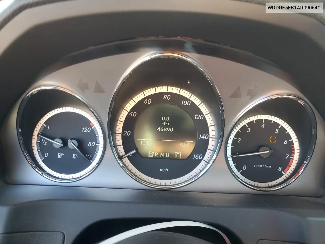 2010 Mercedes-Benz C 300 VIN: WDDGF5EB1AR090640 Lot: 64667075