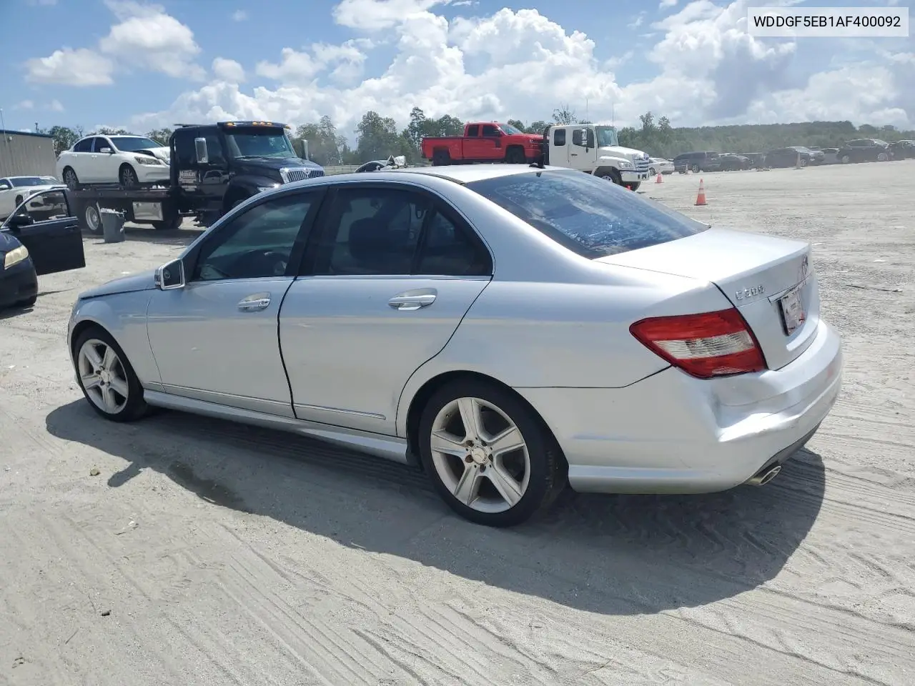 2010 Mercedes-Benz C 300 VIN: WDDGF5EB1AF400092 Lot: 65282535