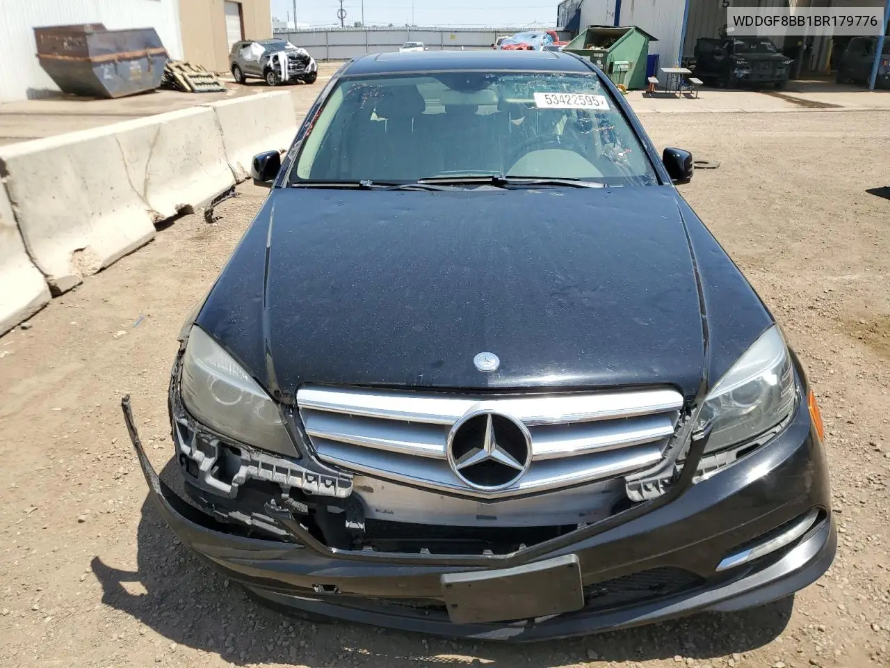 2011 Mercedes-Benz C 300 4Matic VIN: WDDGF8BB1BR179776 Lot: 53422595