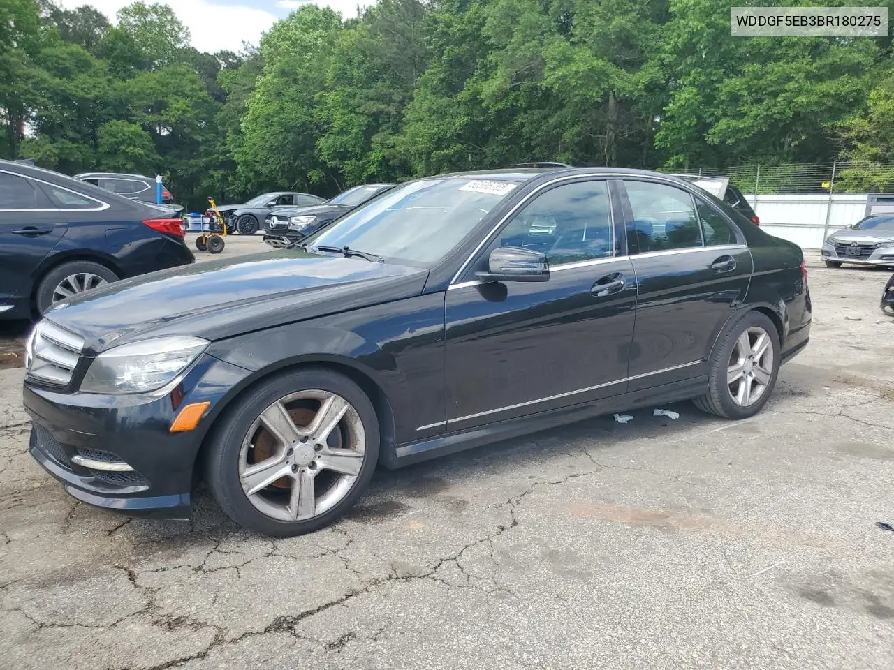 2011 Mercedes-Benz C 300 VIN: WDDGF5EB3BR180275 Lot: 56596705